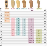 Toddler Child Shoe Size Chart