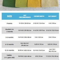 Toddler Hat Size Chart Crochet