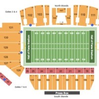 Tom Benson Hall Of Fame Stadium Canton Oh Seating Chart