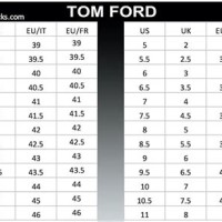 Tom Ford Size Chart Shoes