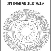 Tombow Dual Brush Pen Blank Color Chart