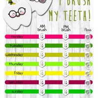 Tooth Brushing And Flossing Chart