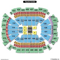 Toyota Center Seating Chart With Row Numbers