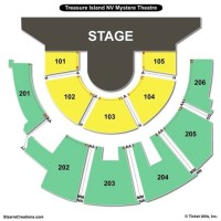 Treasure Island Seating Chart Las Vegas