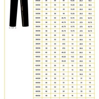 Trousers Size Chart India