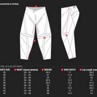 Troy Lee Designs Youth Pants Size Chart