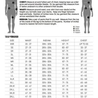 Tru Spec Bdu Size Chart