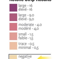 True Plus Ketone Test Strips Color Chart