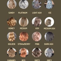 Types Of Blonde Hair Chart