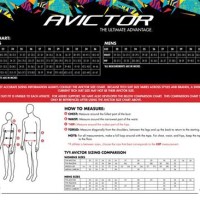 Tyr Avictor Size Chart