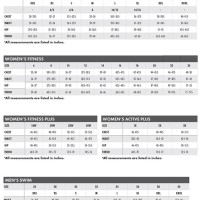 Tyr Size Chart Cm