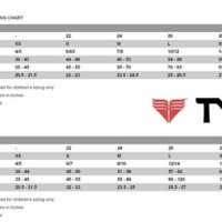 Tyr Size Chart Youth