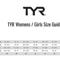 Tyr Tracer Size Chart