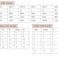 Uk Australian Dress Sizes Chart