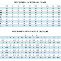 Uk Us Mens Size Chart