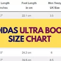 Ultra Boost Size Chart