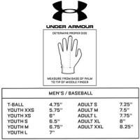 Under Armour Batting Glove Size Chart