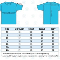 Uni T Shirt Size Chart