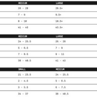 Union Atlas Binding Size Chart