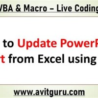 Update Ppt Charts From Excel Vba