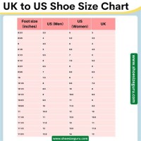 Us Uk Shoe Size Conversion Chart