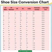 Us Uk Shoes Size Conversion Chart