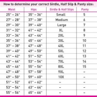 Vanity Fair Pants Size Chart