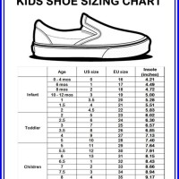 Vans Baby Shoes Size Chart