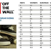 Vans Shoelaces Size Chart