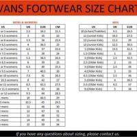 Vans Women 8217 S Size Chart