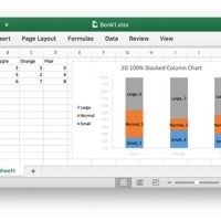 Variable Width Stacked Column Chart Excel