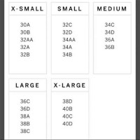 Victoria Secret Bralette Size Chart