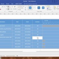 Visio 2016 Gantt Chart Template