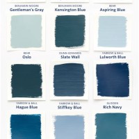 Wall Paint Color Chart Blue And White