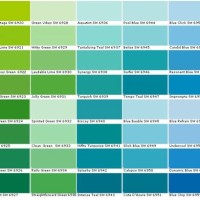 Wall Paint Color Chart Blue Green