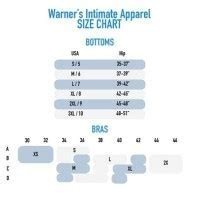 Warner S Blissful Benefits Size Chart