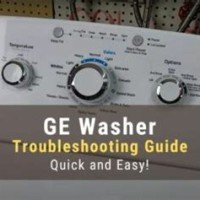 Washing Hine Troubleshooting Chart