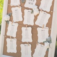 Wedding Seating Chart Cork Board