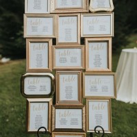 Wedding Seating Chart Gold Frame