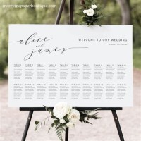 Wedding Seating Chart Sign Template