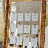 Wedding Table Seating Chart Mirror