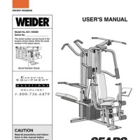 Weider Pro 9645 Exercise Chart