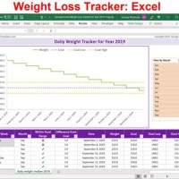 Weight Loss Chart Excel Template