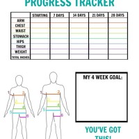 Weight Loss Inches Tracker Chart