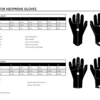 Wetsuit Glove Size Chart