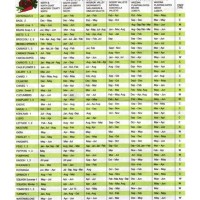 When To Plant Vegetables Chart Zone 5