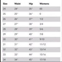 William Rast Jeans Size Chart