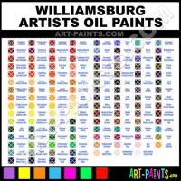 Williamsburg Oil Paint Color Chart