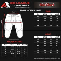 Wilson Youth Football Pants Size Chart