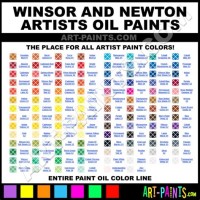 Winsor And Newton Oil Paint Color Chart